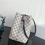 LOUIS VUITTON Monogram Canvas Calfskin Bag Blue 26cm  - 2