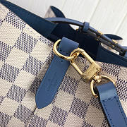 LOUIS VUITTON Monogram Canvas Calfskin Bag Blue 26cm  - 6