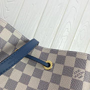 LOUIS VUITTON Monogram Canvas Calfskin Bag Blue 26cm  - 5