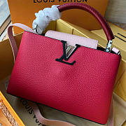 LOUIS VUITTON Full Leather M94519 Rose Red With Red - 1