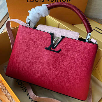 LOUIS VUITTON Full Leather M94519 Rose Red With Red