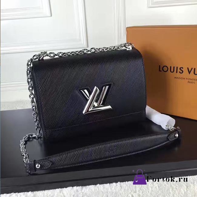 Louis Vuitton TWIST MM NOIR 3682 23cm - 1