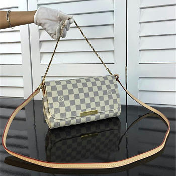 Louis Vuitton Favorite MM Damier Azur Canvas 3638 28cm 