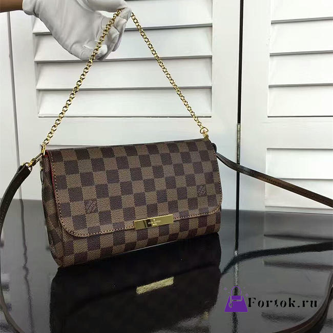 Louis Vuitton Favorite Damier Ebene MM 28cm  - 1