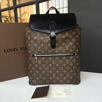 LV Palk Monogram Macassar Canvas Backpack M40637 Black