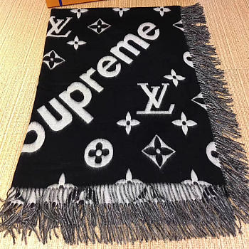 Louis Vuitton Supreme Scarf Black 