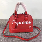 Louis Vuitton Supreme domed satchelv Red M40301 3008 - 1