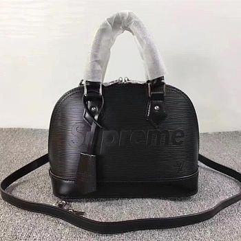 Louis Vuitton Supreme domed satchel Black M40301