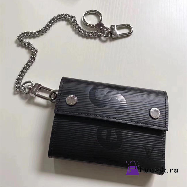 Louis Vuitton Supreme Key wallet noir 3800 12m - 1