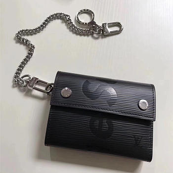 Louis Vuitton Supreme Key wallet noir 3800 12m