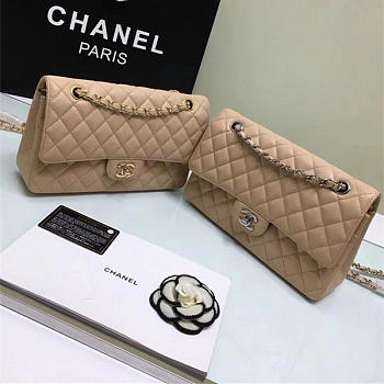 CHANEL Khaki Gold beige 25cm