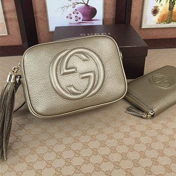 Gucci Soho Disco Leather Bag Golden Z2361 21cm