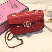 Gucci Marmont Bag Red 2640 26cm - 1