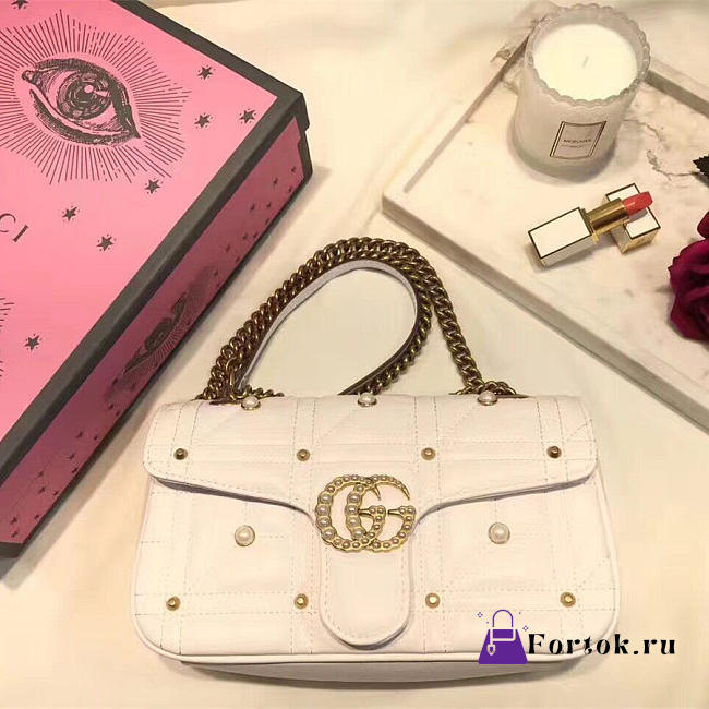 Gucci Marmont Bag White 2642 26cm - 1
