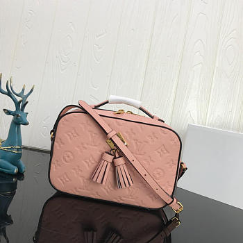 LOUIS VUITTON Saintonge Handbag Pink 22cm 