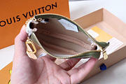 LOUIS VUITTON Small Printed Wallet Green 12cm  - 2