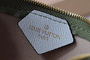 LOUIS VUITTON Small Printed Wallet Green 12cm  - 5