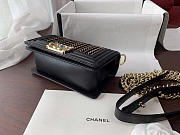 Chanel Leboy Chain bag Braided vertical Black - 2