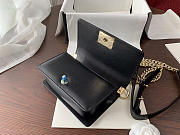 Chanel Leboy Chain bag Braided vertical Black - 4