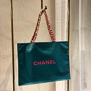 Chanel Shopping Bag Fashion Chain Bag Dark Green 41cm - 6