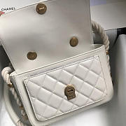 Chanel Flap Bag Postman's Bag White 22cm - 5
