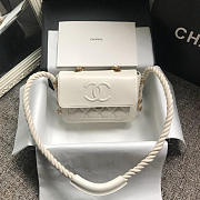 Chanel Flap Bag Postman's Bag White 22cm - 6