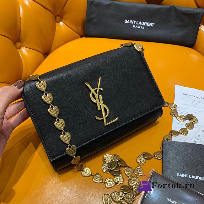 YSL KATE The Latest Design Love Chain Black 20cm - 1