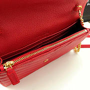 YSL Small ENVELOPE Bag Caviar Skin Red 19cm - 2