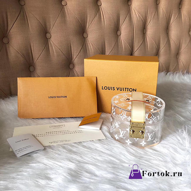 LOUIS VUITTON Transparent Storage Box GI0203 13cm - 1