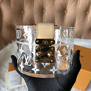 LOUIS VUITTON Transparent Storage Box GI0203 13cm - 6
