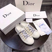 Dior Alphabet Canvas Shoes White - 6