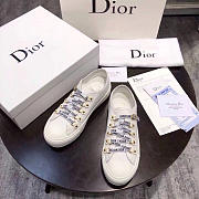 Dior Alphabet Canvas Shoes White - 4