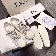 Dior Alphabet Canvas Shoes White - 2