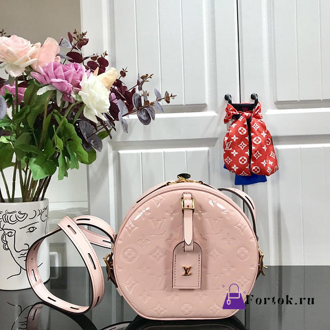 LOUIS VUITTON Boite Chapeau Souple Handbag Pink 22.5 cm - 1