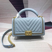 Chanel Leboy Bag Blue 25cm - 1