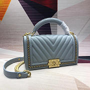 Chanel Leboy Bag Blue 25cm - 2