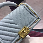 Chanel Leboy Bag Blue 25cm - 6