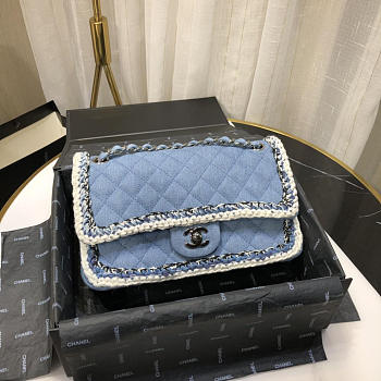 Chanel Woven Twill Soft Wool CF Bags