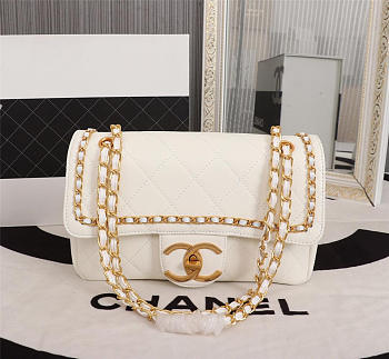 Chanel Flap Bag White 27cm