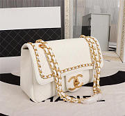 Chanel Flap Bag White 27cm - 6