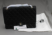 CHANEL Caviar Leather Flap Bag With Gold / Silver Hardware Black 33cm  - 1