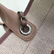 Chanel Cowboy Shopping Bag Beach Bag Pink 38cm - 6