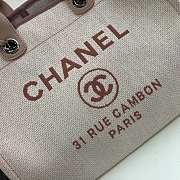 Chanel Cowboy Shopping Bag Beach Bag Pink 38cm - 2