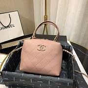 Chanel Handbag Cowhide Pink 20cm - 2