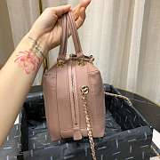 Chanel Handbag Cowhide Pink 20cm - 3