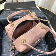 Chanel Handbag Cowhide Pink 20cm - 4