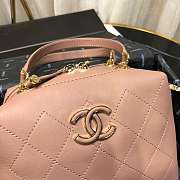 Chanel Handbag Cowhide Pink 20cm - 5