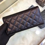 Chanel classic long lychee wallet black 10.5cm - 4