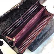Chanel classic long lychee wallet black 10.5cm - 3