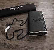 YSL Caviar Cowhide Ball Embossing Black 23cm - 3